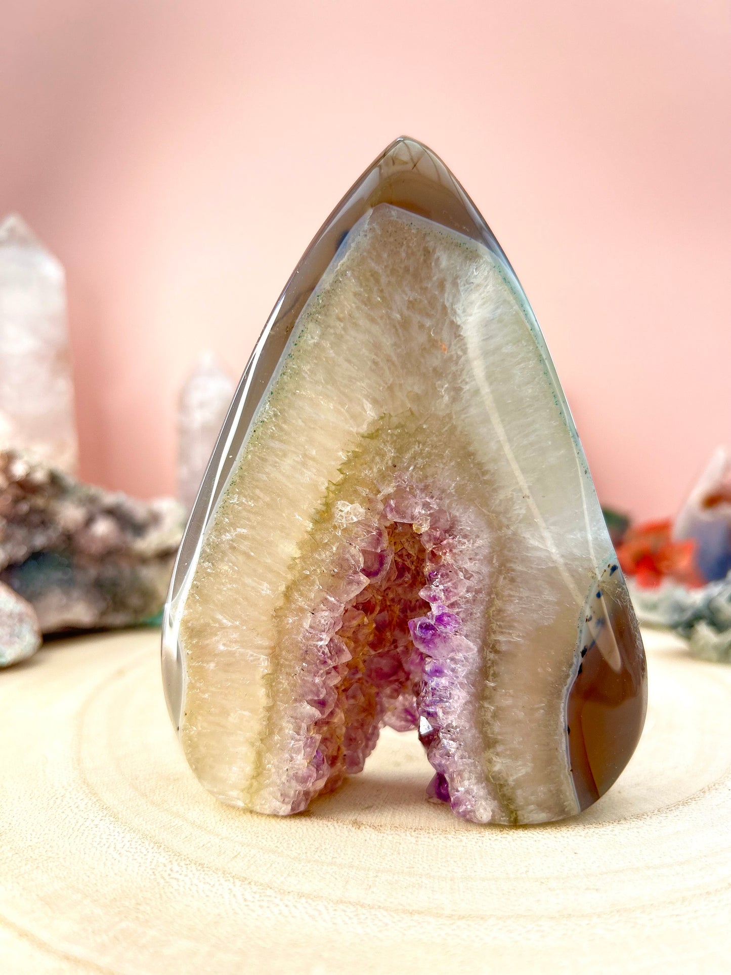 Amethyst Agate Flame