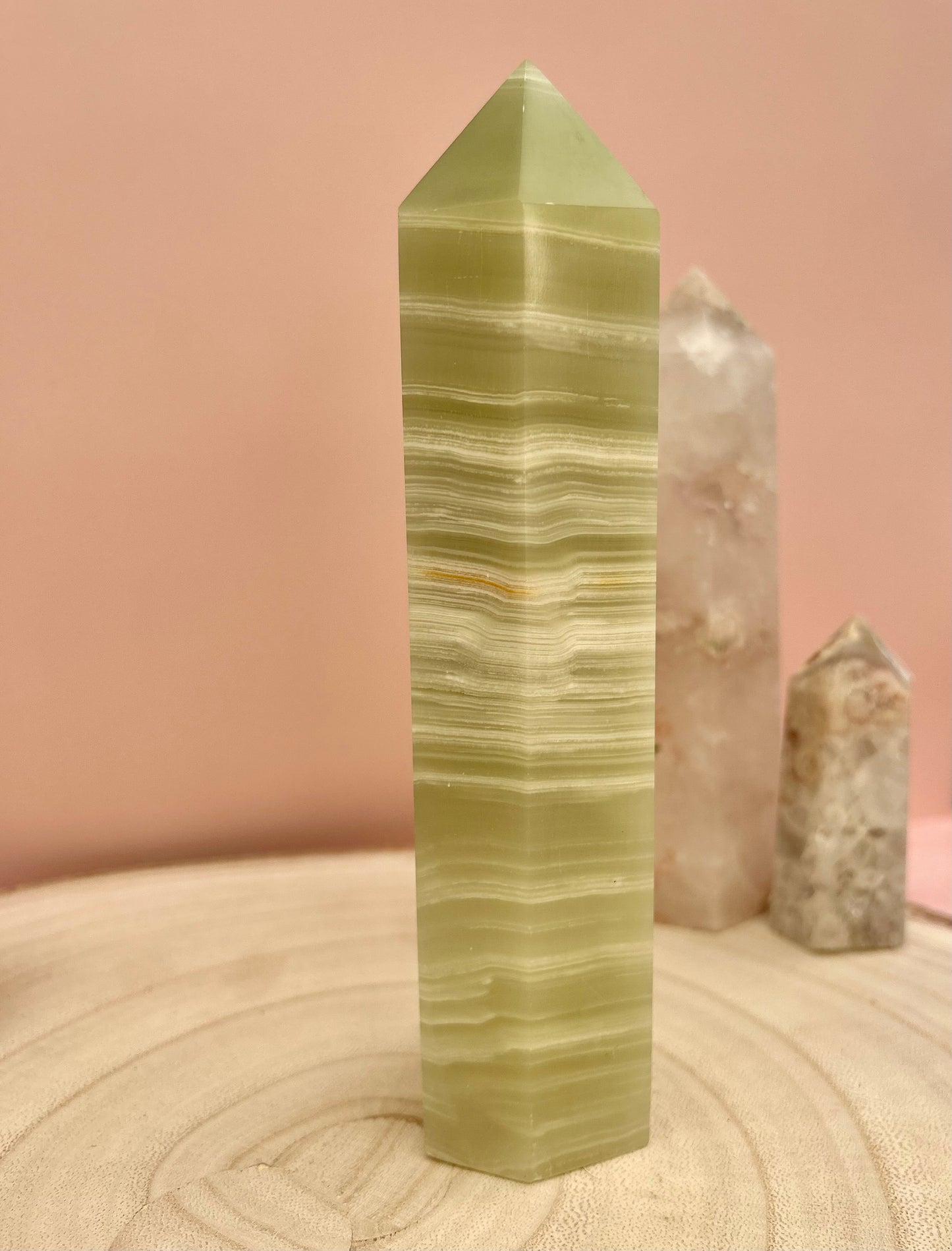 Green Calcite Tower