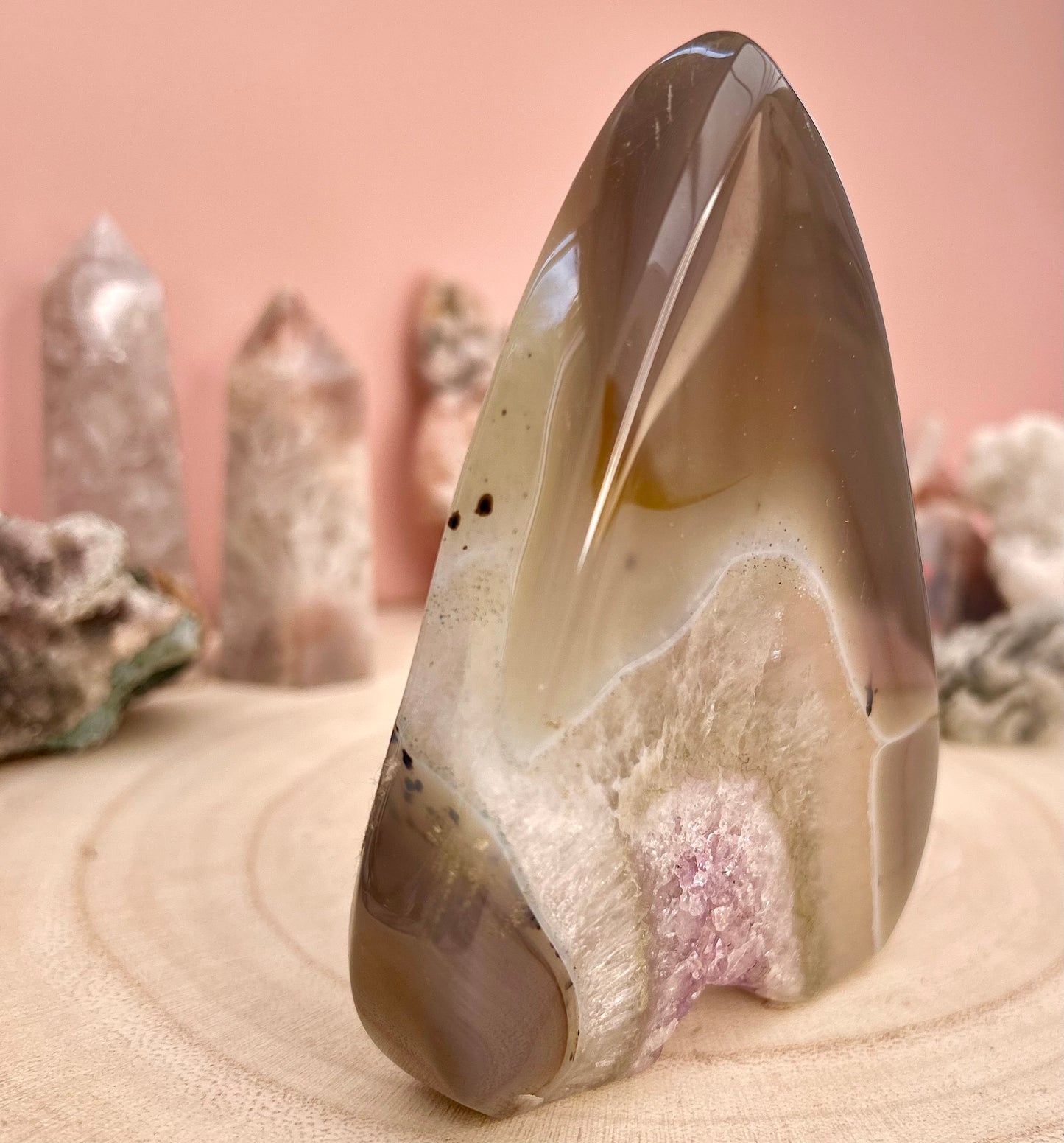 Amethyst Agate Flame