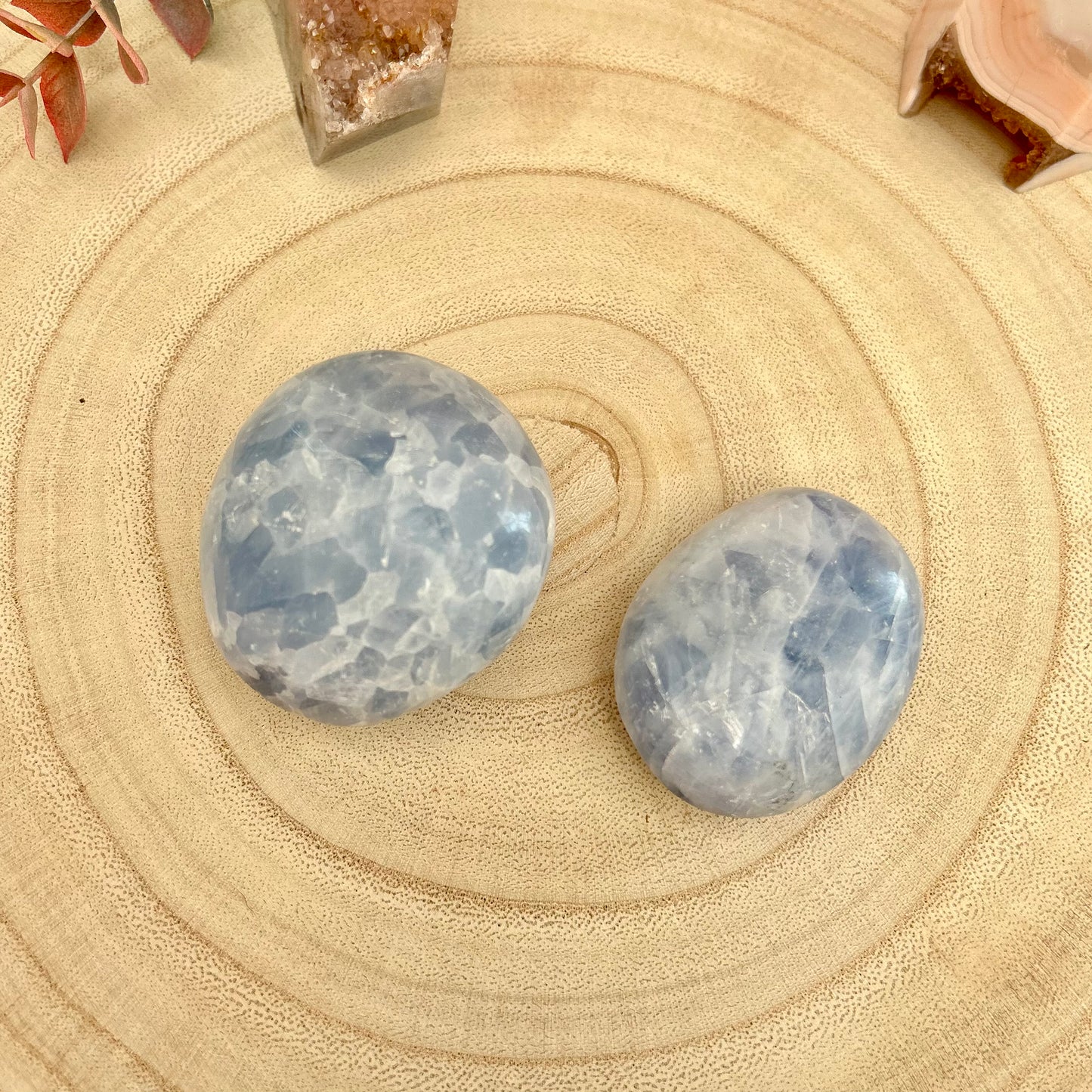 Blue Calcite Palm