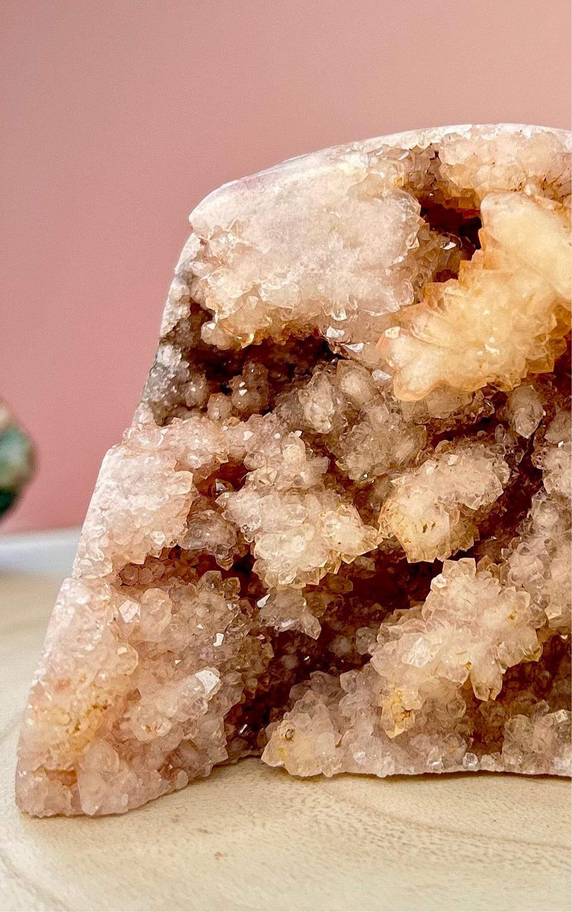 Druzy Pink Amethyst with Ocean Jasper | Raw Formation