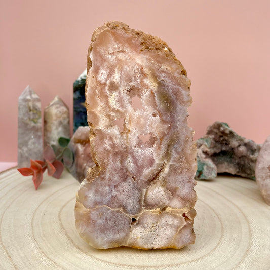 Pink Amethyst Slab | Druzy