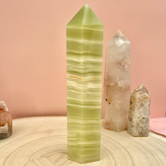 Green Calcite Tower
